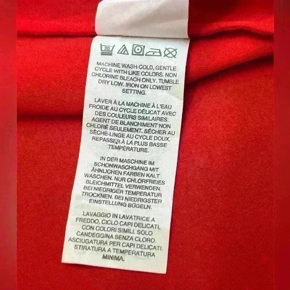 J.Crew Womens Top Drapey Keyhole Neckline Button Blouse Sleeveless Red Size 4 - Picture 7 of 7